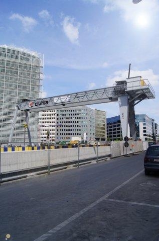 Verlinde takels equiperen twee bouwwerven in Brussel